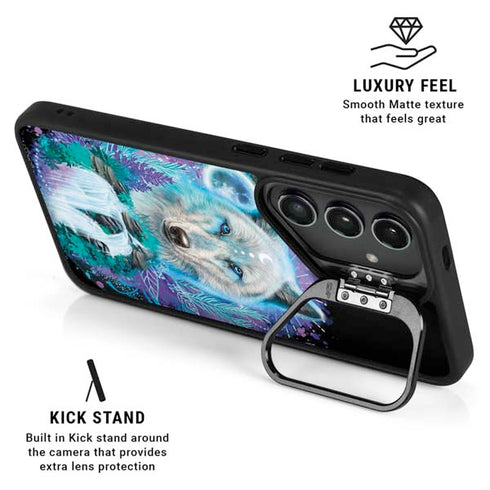 Night Wolf by Sheena Pike Galaxy S24 FE Kickstand Case